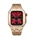 بند و کاور فلزی زنبوری لاکچری اپل واچ 44/45 میلیمتری Case apple watch 45/44mm Luxury