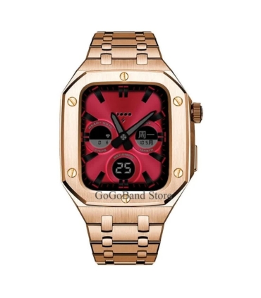 بند و کاور فلزی زنبوری لاکچری اپل واچ 44/45 میلیمتری Case apple watch 45/44mm Luxury