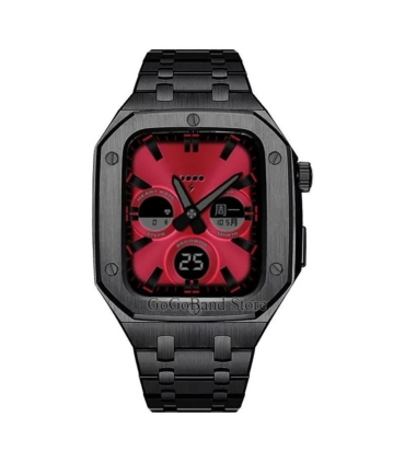 بند و کاور فلزی زنبوری لاکچری اپل واچ 44/45 میلیمتری Case apple watch 45/44mm Luxury