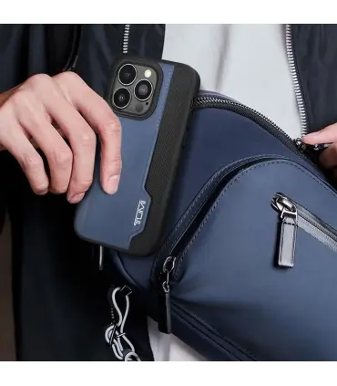 کاور سی جی موبایل مدل تامی جاکارتی چرمی ایفون Case Cg Mobile Tumi Leather Iphone14 Pro Max