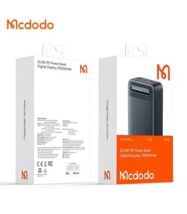 پاوربانک 30000 میلی امپر مک دودو Mcdodo MC-3911 با توان 22.5 وات