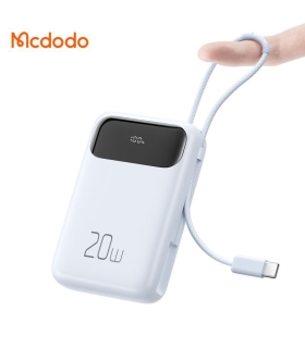 پاوربانک 20 وات 10000 مک دودو مدل MCDODO MC-324 با کابل متصل تایپ سی