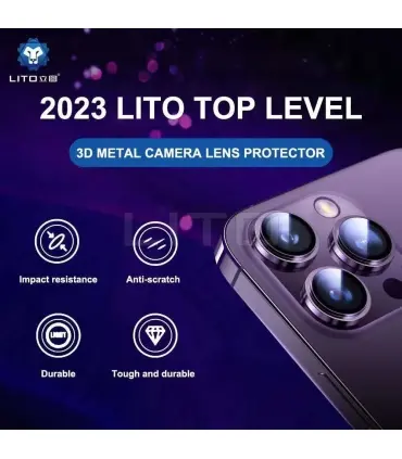 محافظ لنز دوربین لیتو LITO مدل S+ نصب آسان مناسب برای Apple iPhone 13 Pro Max