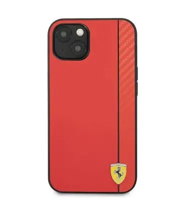 قاب ایفون 13 فراری چرمی کربنی CG Mobile Leather Case Ferrari Iphone 13