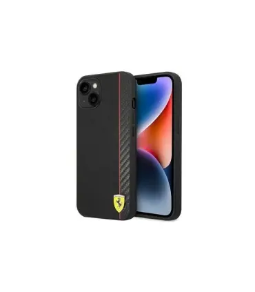 قاب ایفون 13 فراری چرمی کربنی CG Mobile Leather Case Ferrari Iphone 13