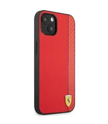 قاب ایفون 13 فراری چرمی کربنی CG Mobile Leather Case Ferrari Iphone 13
