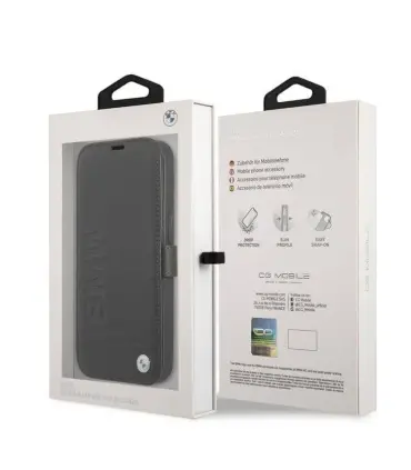 کیف اورجینال چرمی بی ام دبلیو CG Mobile Leather Case BMW Iphone 13 Pro