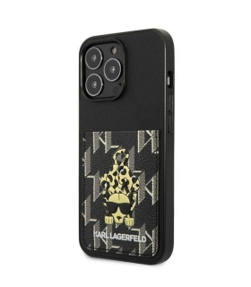قاب کارل چرمی کارتخور لاگرفلد موبایل آیفون iPhone 13 Pro