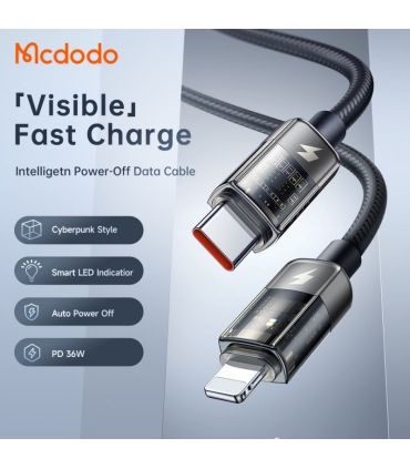 کابل مک دودو لایتنینگ به Mcdodo CA-3160 Type C طول 1.8 متر
