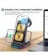 استند شارژر وایرلس جویروم مدل Joyroom Wireless Charging Station JR-WQN01| شارژ وایرلس استندی جویروم مدل JR-WQN01 حداکثر توان خروجی 15 وات برای گوشی، 2.5 وات اپل واچ و 3 یا 5 وات برای هندزفری شارژر وایرلس گوشی، اپل واچ و هندزفری نورپردازی RGB ساخت شرکت معروف جویروم 
