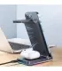 استند شارژر وایرلس جویروم مدل Joyroom Wireless Charging Station JR-WQN01| شارژ وایرلس استندی جویروم مدل JR-WQN01 حداکثر توان خروجی 15 وات برای گوشی، 2.5 وات اپل واچ و 3 یا 5 وات برای هندزفری شارژر وایرلس گوشی، اپل واچ و هندزفری نورپردازی RGB ساخت شرکت معروف جویروم 