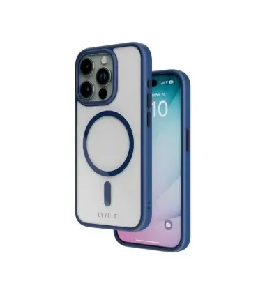 قاب ایفون 15 پرو برند لول لو Case Iphone 15 pro Levelo Magsafe Solo|قاب ایفون 15 پرو برند لول لو Case Iphone 15 pro&nbsp; Levelo Magsafe Soloمناسب ایفون 15 پرو مگسیف دار کیفیت بالا و مقاوم دربرابر ضربه رنگ بندی زیبا برند معروف لول لو LEVELO 