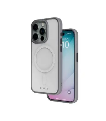 قاب ایفون 15 پرو برند لول لو Case Iphone 15 pro Levelo Magsafe Solo|قاب ایفون 15 پرو برند لول لو Case Iphone 15 pro&nbsp; Levelo Magsafe Soloمناسب ایفون 15 پرو مگسیف دار کیفیت بالا و مقاوم دربرابر ضربه رنگ بندی زیبا برند معروف لول لو LEVELO 