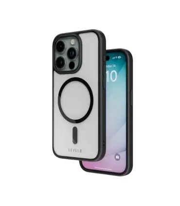 قاب ایفون 15 پرو برند لول لو Case Iphone 15 pro Levelo Magsafe Solo|قاب ایفون 15 پرو برند لول لو Case Iphone 15 pro&nbsp; Levelo Magsafe Soloمناسب ایفون 15 پرو مگسیف دار کیفیت بالا و مقاوم دربرابر ضربه رنگ بندی زیبا برند معروف لول لو LEVELO 