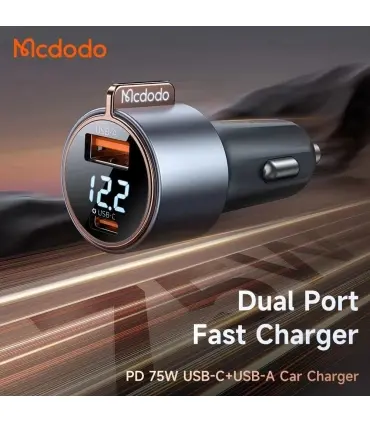 شارژر فندکی مک دودو 75 واتی مدل Mcdodo Car Charger PD75W CC-369 شارژر فندکی مک دودو برند مک دودو&nbsp; CC-369 &nbsp;75 وات تایپ سی&nbsp; و usb کوچک و قابلیت متصل کردن به تمامی خودروها PD TYPE C ساخت شرکت معروف مک دودو |