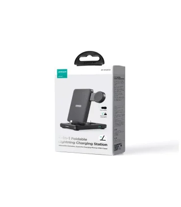 شارژر 4 کاره تاشو لاتنینگ جویروم مدل Joyroom 4 in 1 Wireless Charging Stand JR-WQS02| شارژر 4 کاره لاتنینگ جویروم مدل JR-WQS02 طراحی حرفه ای کوچک و قاب حمل قابلیت متصل شدن تایپ سی و شارژر ساعت هوشمند ساخت شرکت معروف جویروم 