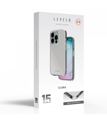 قاب ایفون 15 پرو مکس برند لول لو Case Iphone 15 pro Max Levelo CLARA