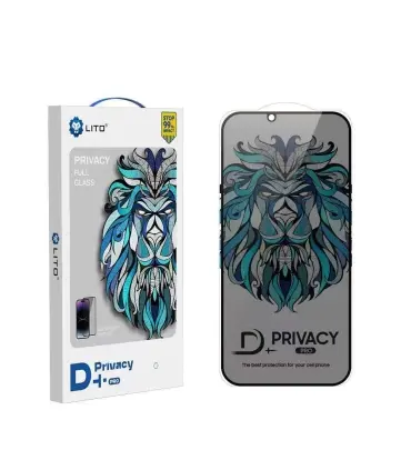 گلس پرایوی سی ایفون 15 پرو مکس برند لیتو LITO GLASS PRIVACY iPhone 15 Pro Max|گلس پرایوی سی ایفون 15 پرو مکس برند لیتو LITO GLASS PRIVACY iPhone 15 Pro Maxمخصوصایفون 15 پرومکس نصب اسان چسبندگی قوی دارای توری اسپیکر پرای وی سی برند لیتو LITO 