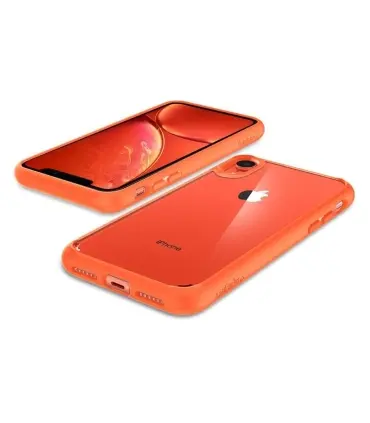 قاب اسپیگن آیفون Spigen ULTRA HYBRID Case Apple iPhone XR|SpigenULTRA HYBRID Case Apple iPhone XRفوق باریک و مناسب استفاده روزمره دکمه های دقیق و پاسخگو لایه داخلی انعطاف پذیر و جاذب شوک دارای درجه Mil-grade با فناوری کوسن هوای فشرده سازگار با شارژر بی سیم