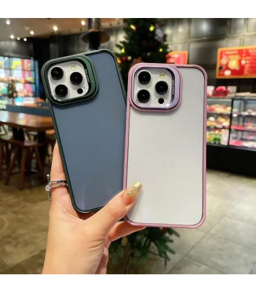 قاب پشت شفاف ایفون Case DOYERS IPHONE 12 PRO/12| مناسب ایفون 12 پرو/12 رنگ بندی زیبا و لاکچری مقاوم در برابر ضربه کیفت ساخت بالا دور لنز فلزی برند اورجینال DOYERS 
