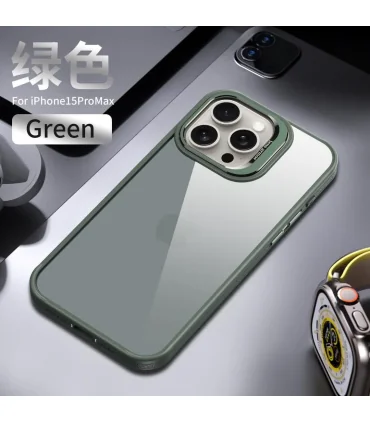 قاب پشت شفاف ایفون 15پرو Case DOYERS IPHONE 15 PRO| مناسب ایفون 15 پرو رنگ بندی زیبا و لاکچری مقاوم در برابر ضربه کیفت ساخت بالا دور لنز فلزی برند اورجینال DOYERS 