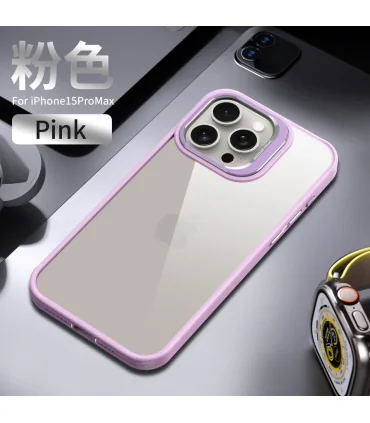 قاب پشت شفاف ایفون 15پرو Case DOYERS IPHONE 15 PRO| مناسب ایفون 15 پرو رنگ بندی زیبا و لاکچری مقاوم در برابر ضربه کیفت ساخت بالا دور لنز فلزی برند اورجینال DOYERS 