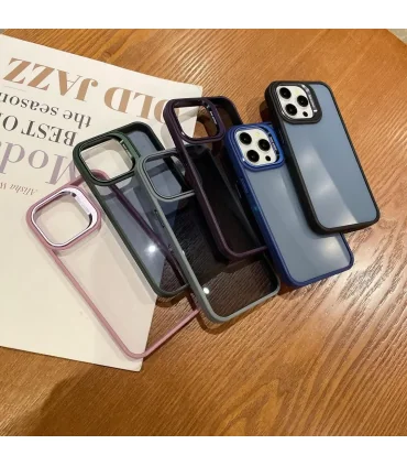 قاب پشت شفاف ایفون 15پرو Case DOYERS IPHONE 15 PRO| مناسب ایفون 15 پرو رنگ بندی زیبا و لاکچری مقاوم در برابر ضربه کیفت ساخت بالا دور لنز فلزی برند اورجینال DOYERS 