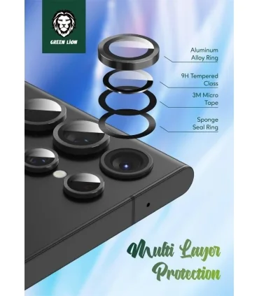 محافظ لنز رینگی دوربین سامسونگ گرین Green Anti-Glare Camera Lens Samsung S24 Ultra