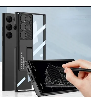 قاب استنددار جی کی کی اس 24 اولترا Case Gkk Samsung S24 Ultra|Case Gkk Samsung S24 Ultraطراحی زیبا و خاص استند دار شفاف برند اورجینال GKK 