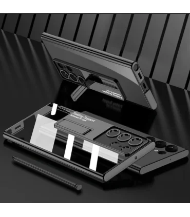قاب استنددار جی کی کی اس 22 اولترا Case Gkk Samsung S22 Ultra|Case Gkk Samsung S22 Ultraطراحی زیبا و خاص استند دار شفاف برند اورجینال GKK 