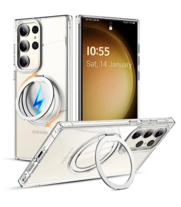 قاب مگسیف دار کلاسیک اس 24 اولترا Case Classic Magntic S24 Ultra|Case Classic Magntic S24 ultraمگسیف دار دارای استند مقاوم دربرابر ضربات شدید کیفیت ساخت بالا 