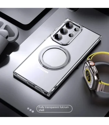 قاب مگسیف دار کلاسیک اس 24 اولترا Case Classic Magntic S24 Ultra|Case Classic Magntic S24 ultraمگسیف دار دارای استند مقاوم دربرابر ضربات شدید کیفیت ساخت بالا 