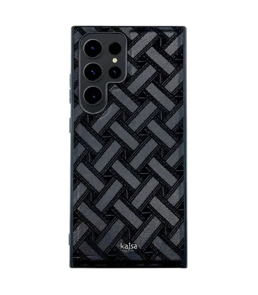 قاب چرمی کجسا سامسونگ اس 24 اولترا Case Kajsa DARK Samsung S24 Ultra|قاب کجسا مناسب سامسونگ&nbsp;اس 24 اولتراکیفت چرم بالابدون پوسته پوسته شدنپوشش کامل بدنه گوشیساخته شده از چرم مرغوب