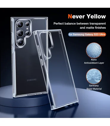 قاب شفاف یونیک اس 23 اولترا Case UNIQUE S23 Ultra|Case UNIQEU S23 Ultraمناسب اس 23 الترا کاملا شفاف برند اورجینال ماترال 