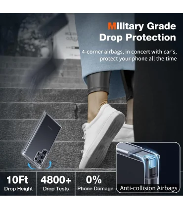 قاب شفاف یونیک اس 23 اولترا Case UNIQUE S23 Ultra|Case UNIQEU S23 Ultraمناسب اس 23 الترا کاملا شفاف برند اورجینال ماترال 