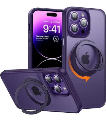 قاب مگسیف دار جمگوکیت ایفون 15 پرو مکس Case Magsafe JMGOKIT Stand Iphone 15 Pro Max| مناسب ایفون 15 پرو مکس دارای مگسیف قوی رنگ بندی جذاب و خاص مگسیف قابلیت هولدر شدن دارد درکمه های بسیار روان برند اورجینال jmgokit 