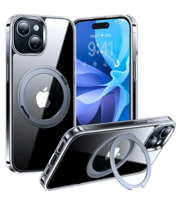 قاب مگسیف دار جمگوکیت ایفون 15 پرو Case Magsafe JMGOKIT Stand Iphone 15 Pro| مناسب ایفون 15 پرو دارای مگسیف قوی رنگ بندی جذاب و خاص مگسیف قابلیت هولدر شدن دارد درکمه های بسیار روان برند اورجینال jmgokit 