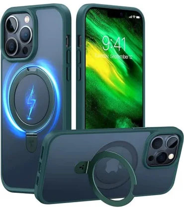 قاب مگسیف دار جمگوکیت ایفون 14 پرو مکس Case Magsafe JMGOKIT Stand Iphone 14 Pro Max| مناسب ایفون 14 پرو مکس دارای مگسیف قوی رنگ بندی جذاب و خاص مگسیف قابلیت هولدر شدن دارد درکمه های بسیار روان برند اورجینال jmgokit 