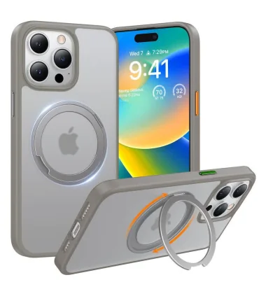 قاب مگسیف دار جمگوکیت ایفون 13 پرو مکس Case Magsafe JMGOKIT Stand Iphone 13 Pro Max| مناسب ایفون 13 پرو مکس دارای مگسیف قوی رنگ بندی جذاب و خاص مگسیف قابلیت هولدر شدن دارد درکمه های بسیار روان برند اورجینال jmgokit 