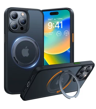 قاب مگسیف دار جمگوکیت ایفون 13 پرو مکس Case Magsafe JMGOKIT Stand Iphone 13 Pro Max| مناسب ایفون 13 پرو مکس دارای مگسیف قوی رنگ بندی جذاب و خاص مگسیف قابلیت هولدر شدن دارد درکمه های بسیار روان برند اورجینال jmgokit 