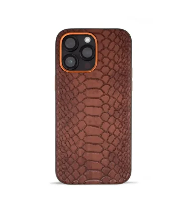 قاب چرمی پوست ماری مک کوی ایفون 13 LEATHER SNAKESKIN CASE MACCOY IPHONE 13| مناسب ایفون 13 چرم با کیفیت مقاوم در برابر ضربه برند اورجینال مک کوی