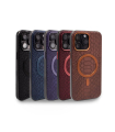 قاب چرمی مگسیف دار مک کوی ایفون 14 پرو LEATHER MAGSAFE SNAKESKIN CASE MACCOY IPHONE 14 PRO