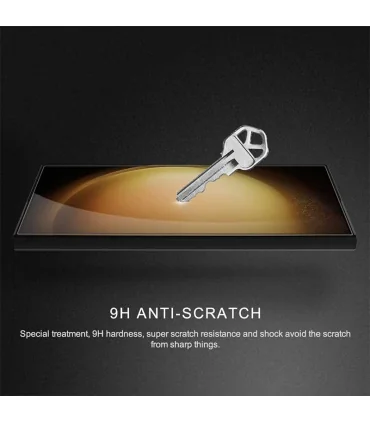 گلس نیلکین اس 24 اولترا Glass Nillkin CP PRO S24 ULTRA|منسب گلکسی اس 24 اولترا ساخته شده از مواد شیشه ای AGC با قدرت دفاعی بالا ضد اثر انگشت تمام چسب و تمام صفحه ضخامت &nbsp;0.33 میلی متر ضد ضربه و ضد خش برند اورجینال نیلکین