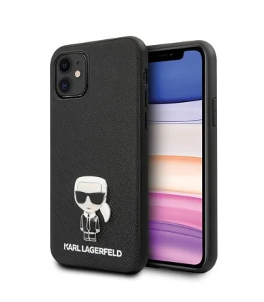 قاب چرمی کارل برجسته ایفون 12 مینی Case Karl Iphone 12 Mini| مناسب ایفون 12 مینی جنس چرم طرح برجسته برند اورجینال کارل