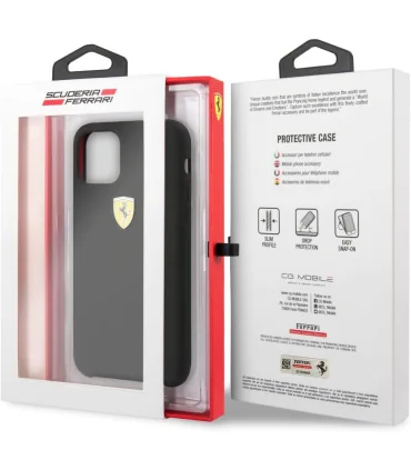 قاب ایفون 11 پرو مکس سیلیکون iphone 11 Pro Max FERRARI Silicone Case|قاب ایفون 11 پرو مکس قاب اصل فراری ایفون 11 پرو مکس  CG MOBILE زیبای و جذابیت کلاسیک مقاومت بالا در ضربات احتمالی تهیه شده از مواد درجه یک کمپانی معروف CG MOBILE  لوگوی فراری طراحی بی نظیر و شیک این محصول دارای مجوز رسمی  فراری CG Mobile است