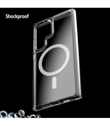 قاب مگسیف دار یونیک اس 22 اولترا Case magsafe Unique S22 ultra| مناسب گلکسی اس 22 اولترا شفاف مگسیف قوی کیفیت بالا 