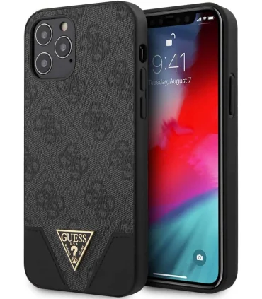 قاب اورجینال چرمی گس برجسته ایفون Case GUESS Iphone 12 pro|قاب  اصل گس ایفون 12 پرو CG MOBILE زیبای و جذابیت کلاسیک مقاومت بالا در ضربات احتمالی تهیه شده از چرم درجه یک کمپانی معروف CG MOBILE  لوگوی برجسته جذاب طراحی بی نظیر و شیک این محصول دارای مجوز رسمی گس  CG Mobile است