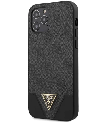 قاب اورجینال چرمی گس برجسته ایفون Case GUESS Iphone 12 pro|قاب  اصل گس ایفون 12 پرو CG MOBILE زیبای و جذابیت کلاسیک مقاومت بالا در ضربات احتمالی تهیه شده از چرم درجه یک کمپانی معروف CG MOBILE  لوگوی برجسته جذاب طراحی بی نظیر و شیک این محصول دارای مجوز رسمی گس  CG Mobile است