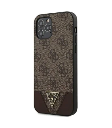 قاب اورجینال چرمی گس برجسته ایفون Case GUESS Iphone 12 pro|قاب  اصل گس ایفون 12 پرو CG MOBILE زیبای و جذابیت کلاسیک مقاومت بالا در ضربات احتمالی تهیه شده از چرم درجه یک کمپانی معروف CG MOBILE  لوگوی برجسته جذاب طراحی بی نظیر و شیک این محصول دارای مجوز رسمی گس  CG Mobile است