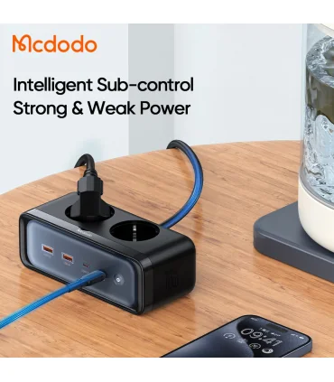 شارژر و چند راهی 70 وات مک دودو مدل MCDODO GaN CH-461| شارژر و چند راهی 70 وات مک دودو مدل MCDODO GaN CH-461 شارژر و چند راهی 2 خروجی پریز 2 خروجی USB 2 خروجی تایپ سی تکنولوژی گن 70 وات برند اورجینال مک دودو 